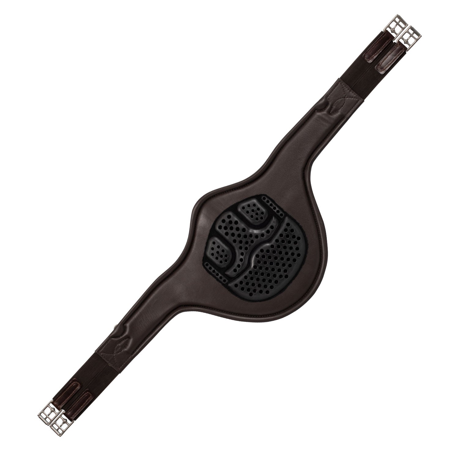 Cincha de Salto de Piel y Gel - Negro