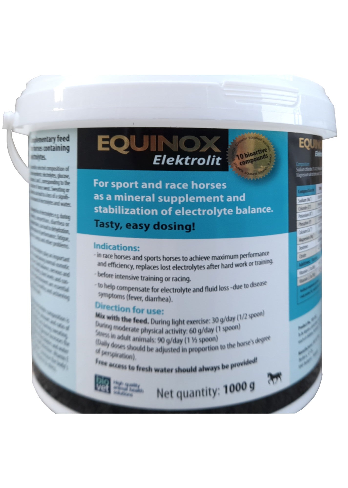 EQUINOX ELECTROLIT 1KG - Electrolitos en polvo