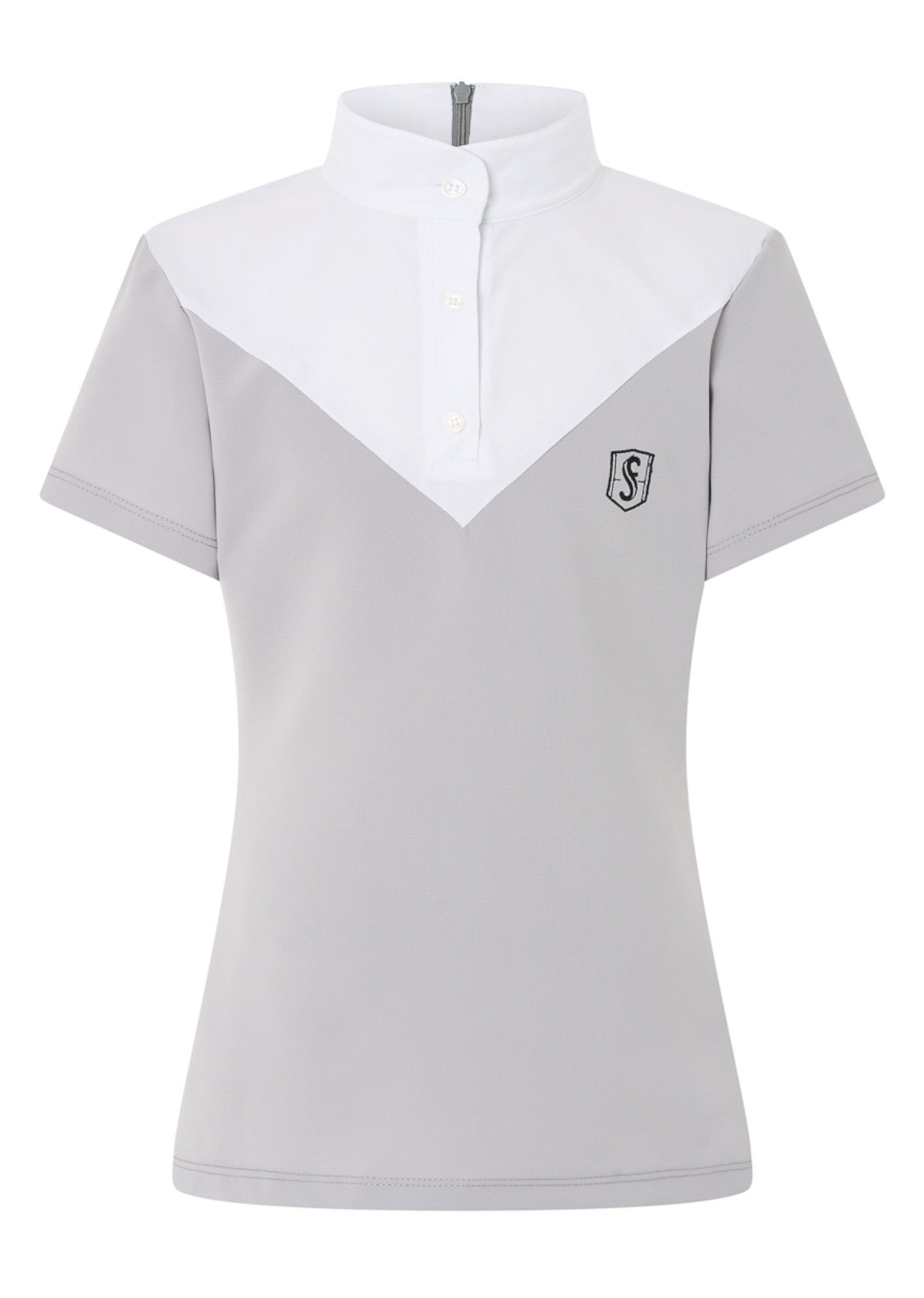 Polo de Concurso NEON manga corta - Gris