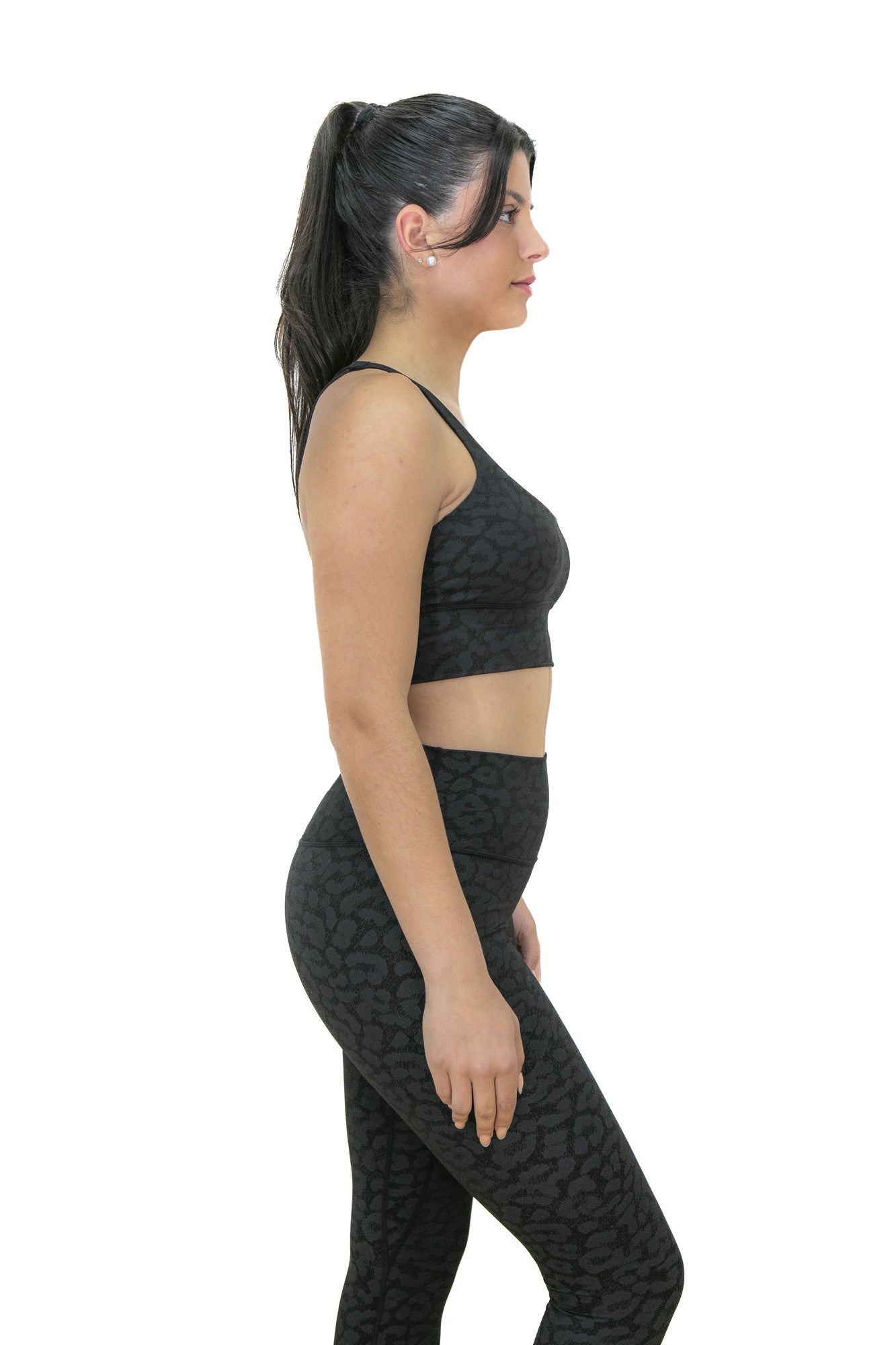 New Black Leopard Legging
