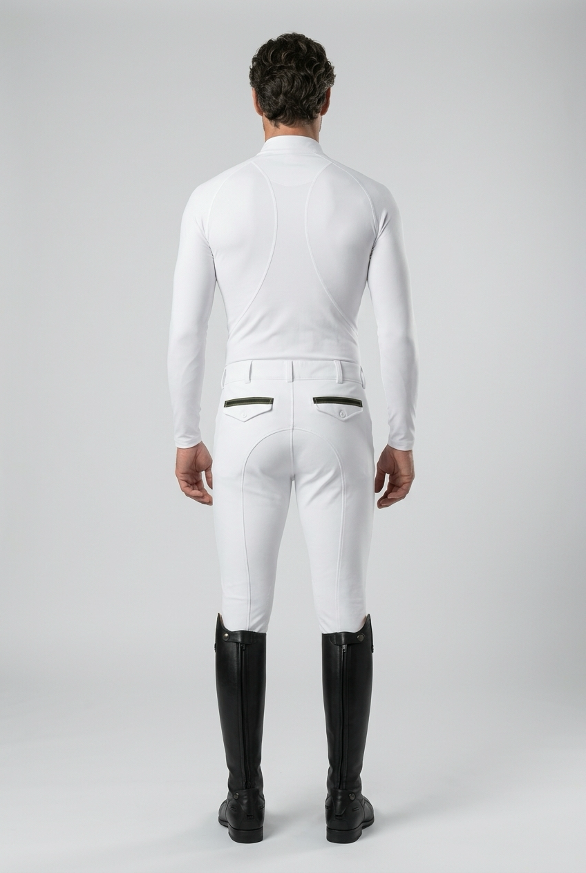 pantalon blanco equitacion hombre empire sapphire